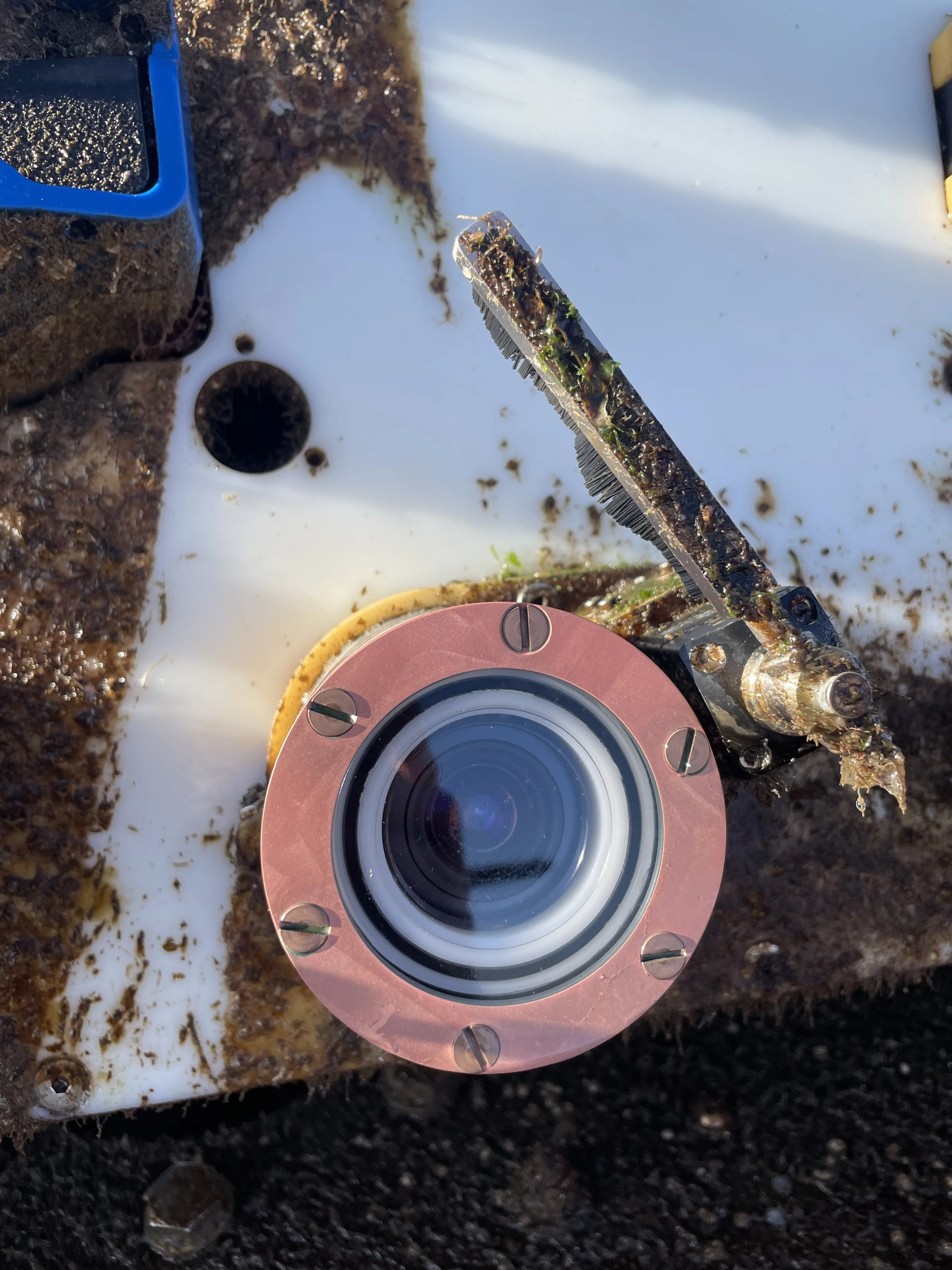 MarineSitu camera and mechanical wiper designed to keep optics clean during long-term deployments